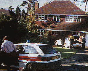 Police car at Armitage Court