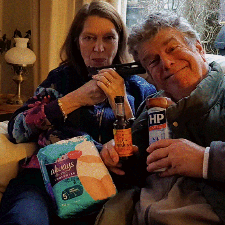 Covid18 and Robin Lovelock gives June some Saucy Underwear