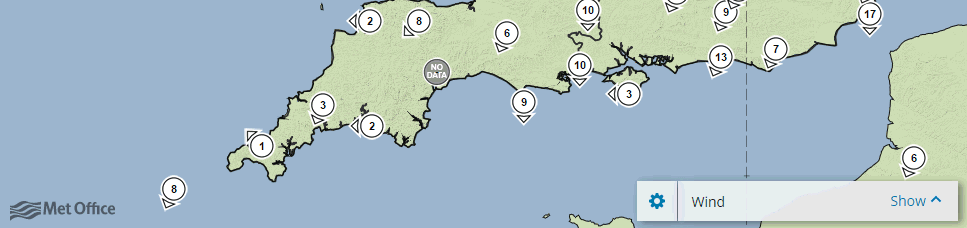 Wind at 3am on 20 March 2015