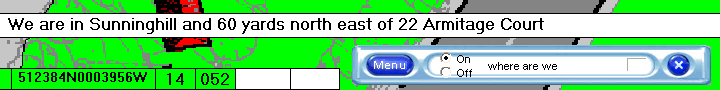 e-speaking used with GPSS - the user says 'where am I ?'