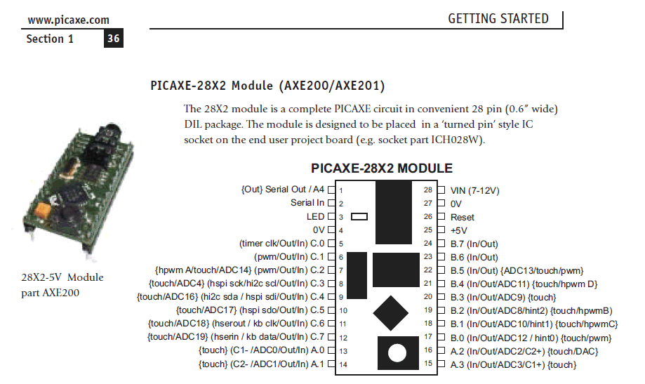 Picaxe 28X2