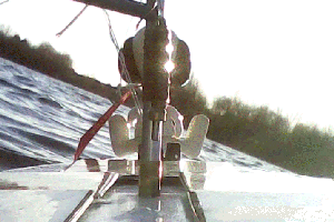 Snoopy on boat 7 from keyring video camera