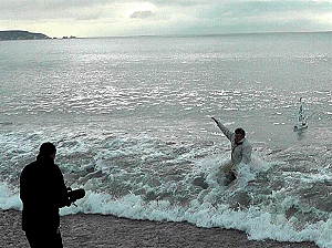 click here for BBC TV news of Robin launching Snoopy into sea