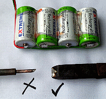 5v 10AH battery made from 10AH D-sized cells