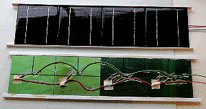 two solar panel assemblies