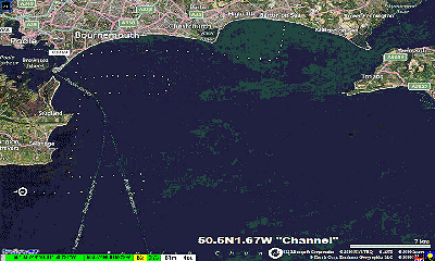 GPS simulation near Eastbourne