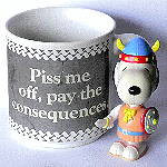 Snoopy's piss me off mug