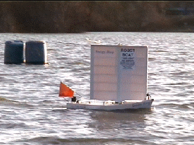Robot boat on Bray Lake