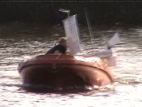 Robot boat on Bray Lake
