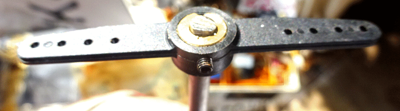 Flat filed on rudder shaft to take grub screw