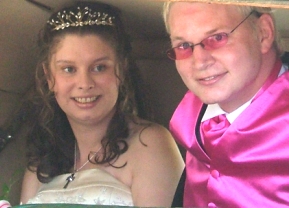 Sakia and Scot in the car