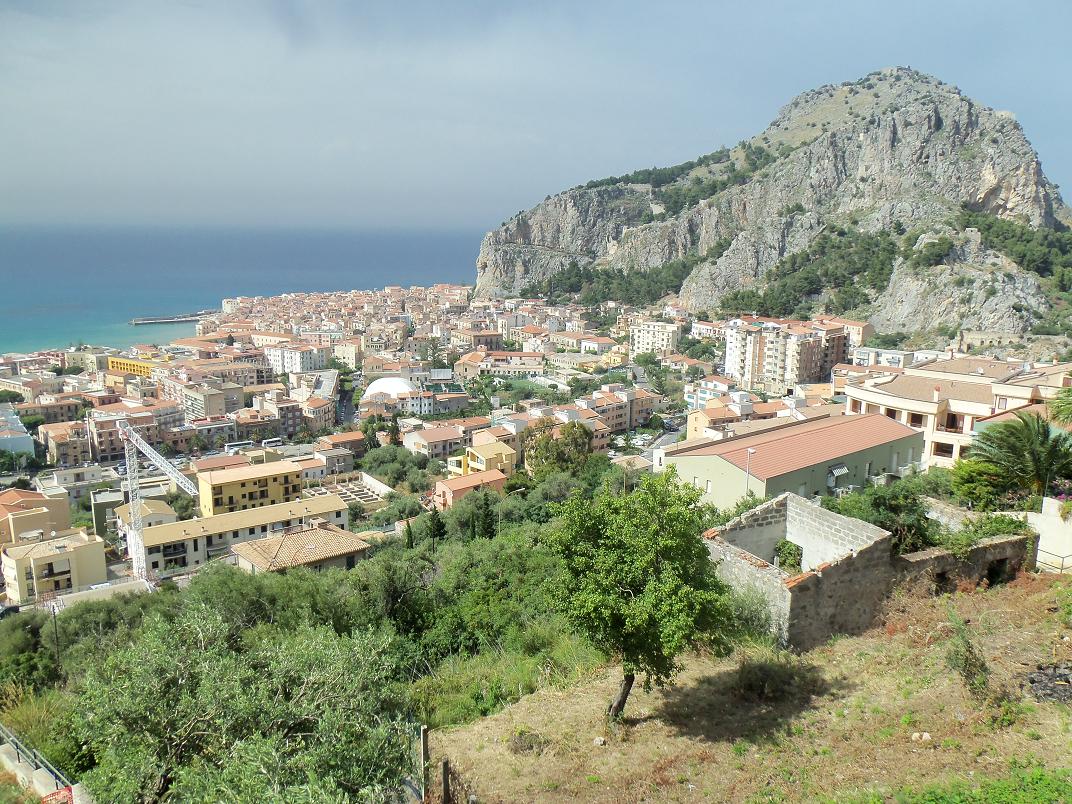 looking down on Cefalu