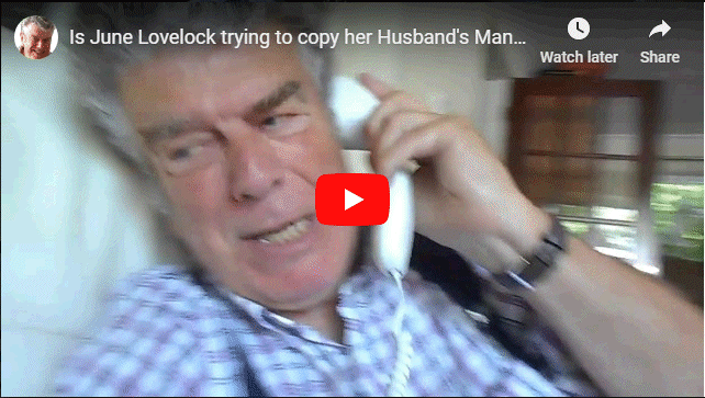 Is June Lovelock trying to copy her husbands Mania ? :-)