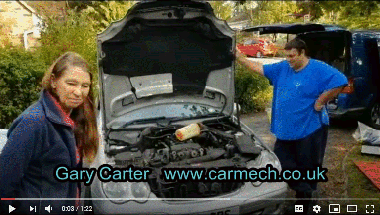 Gary Carter with son Bert working on the Lovelock's cars