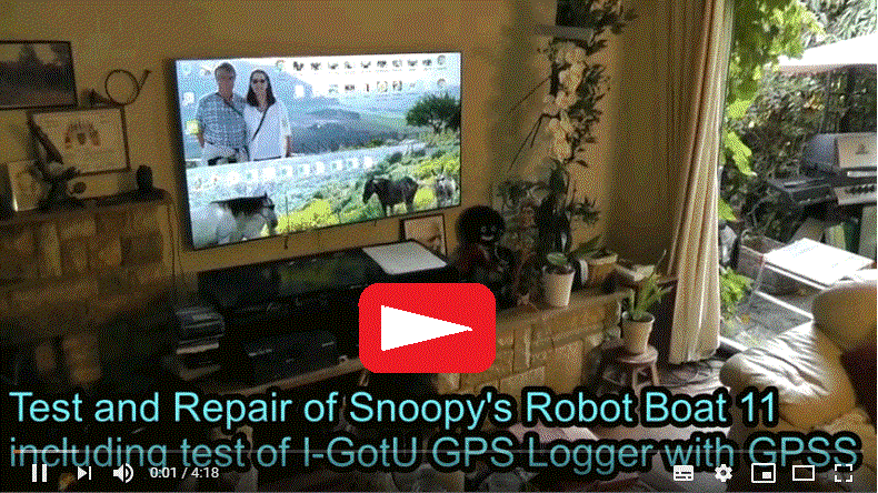 Snoopy Sloop 11 Video and  I-GotU test with GPSS